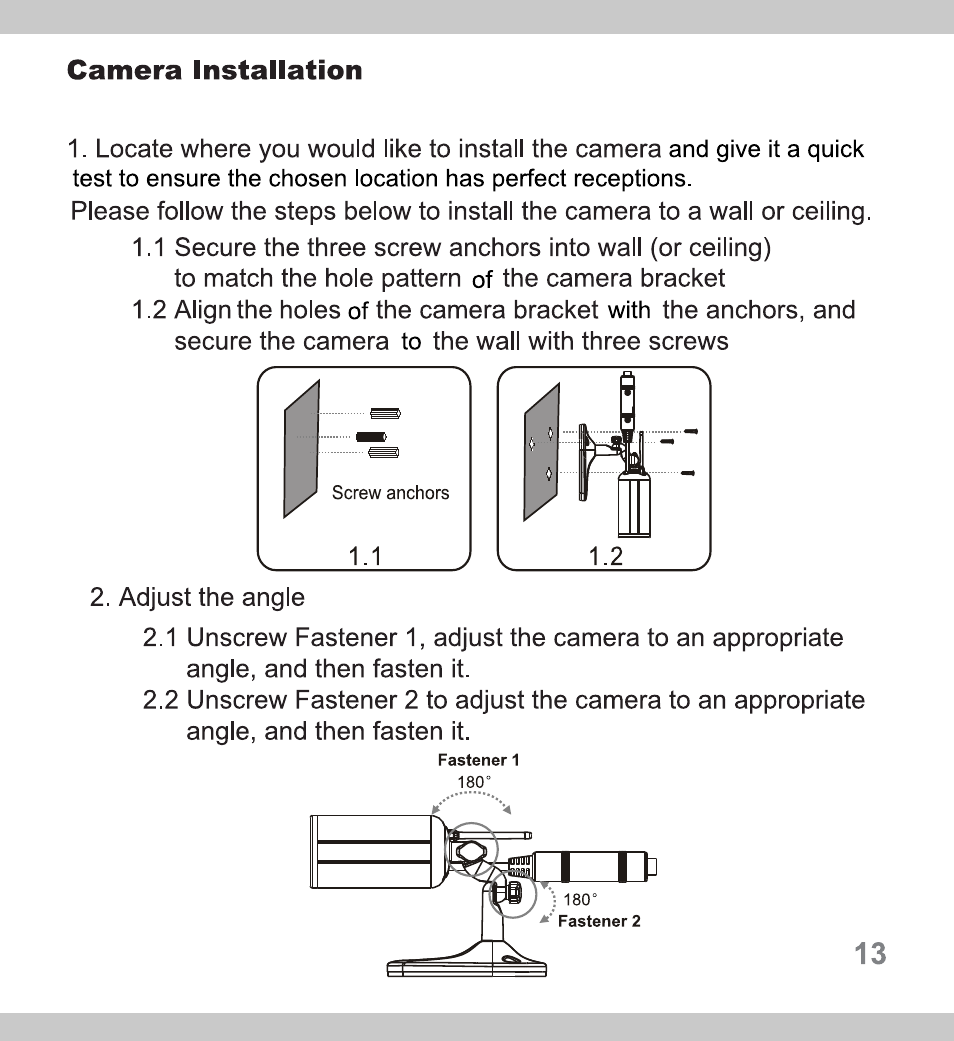 页 13 | SecurityMan FreeCam2 User Manual | Page 13 / 20