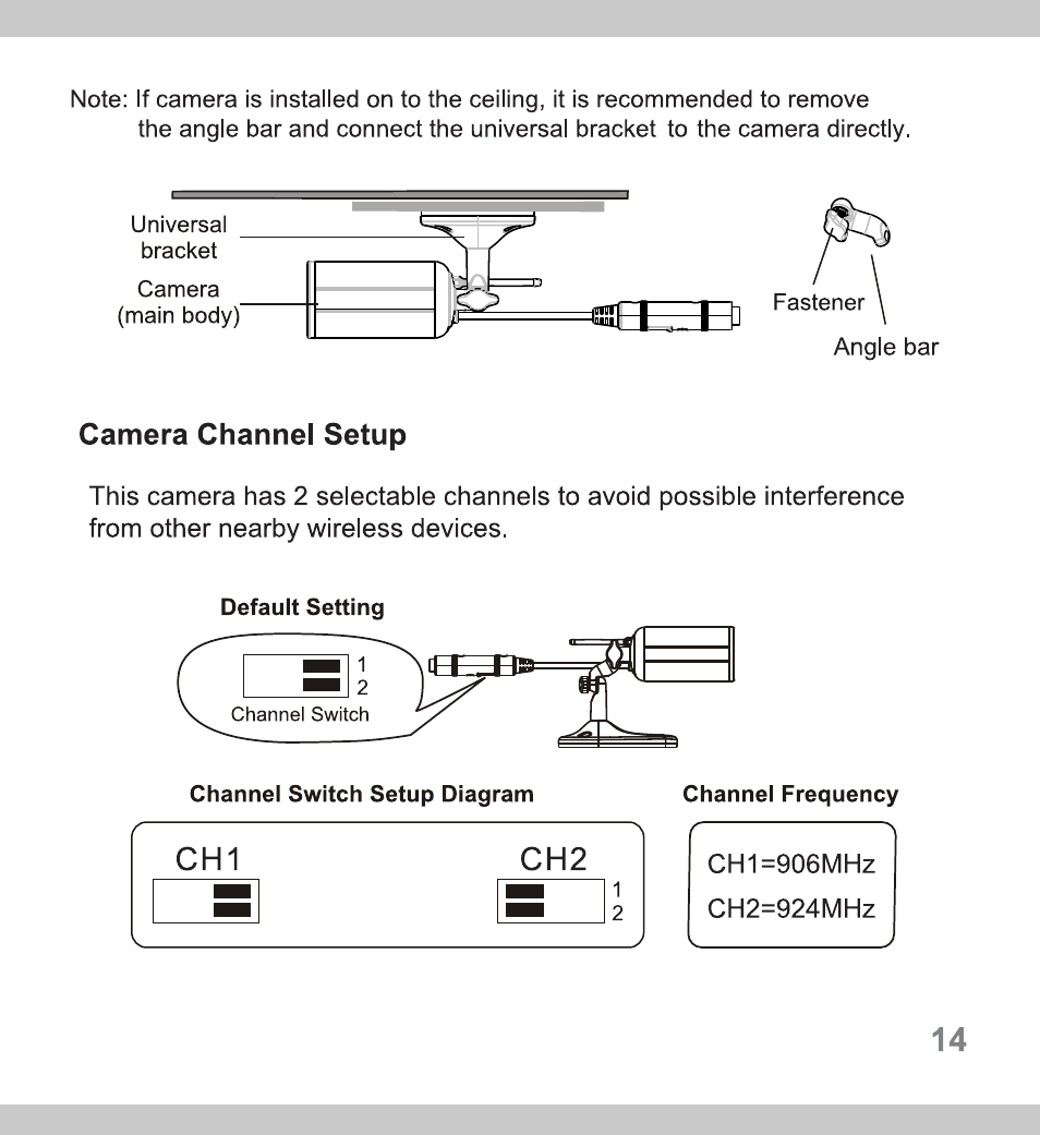 页 14 | SecurityMan FreeCam2 User Manual | Page 14 / 20