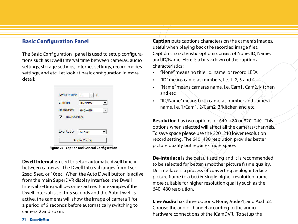 SecurityMan iCamDVR (after Dec. 2011 shipment) User Manual | Page 21 / 106