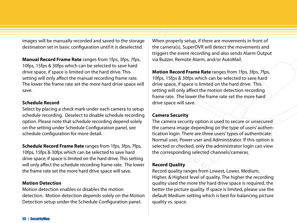 SecurityMan iCamDVR (after Dec. 2011 shipment) User Manual | Page 25 / 106