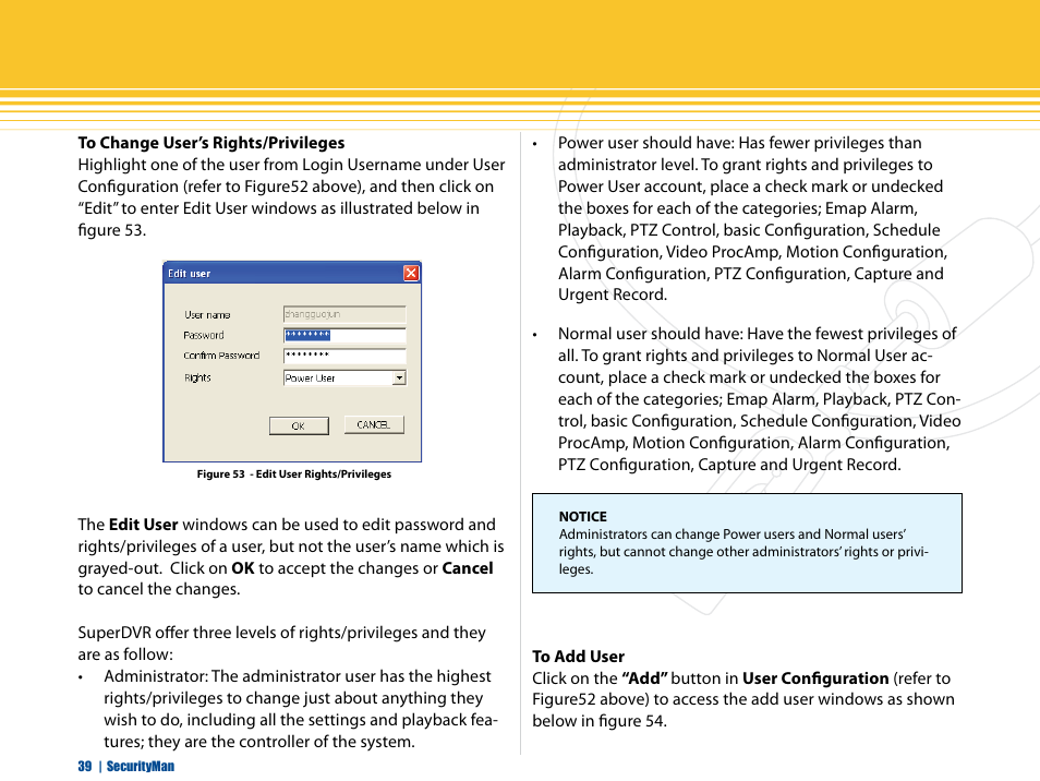 SecurityMan iCamDVR (after Dec. 2011 shipment) User Manual | Page 39 / 106