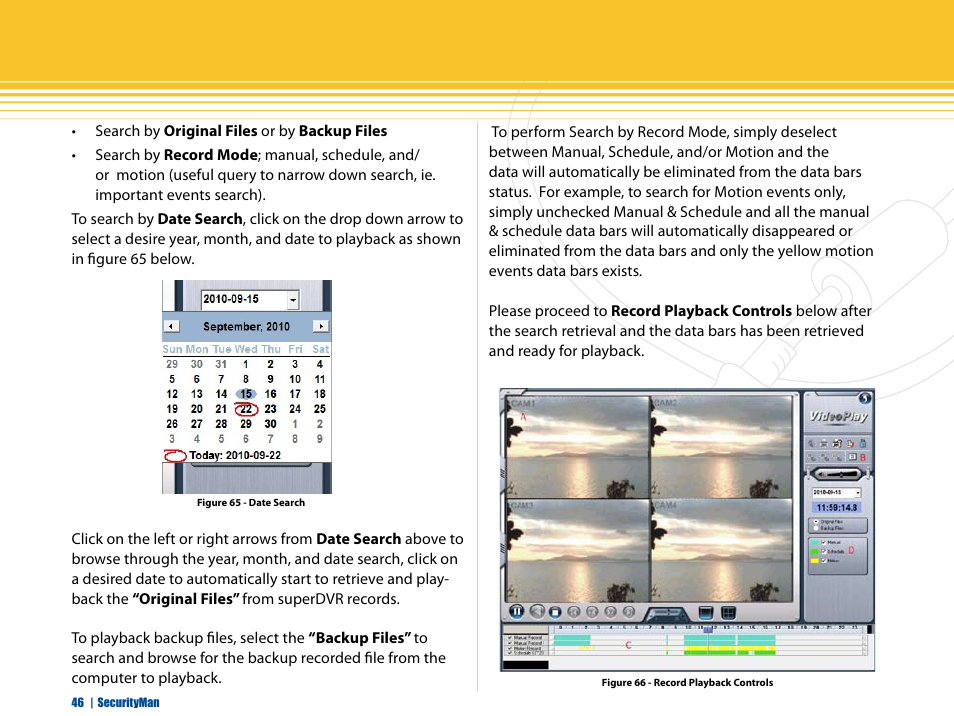 SecurityMan iCamDVR (after Dec. 2011 shipment) User Manual | Page 46 / 106