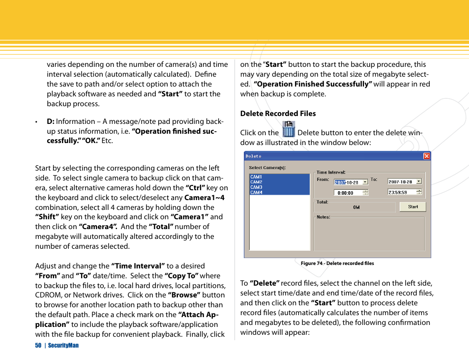 SecurityMan iCamDVR (after Dec. 2011 shipment) User Manual | Page 50 / 106