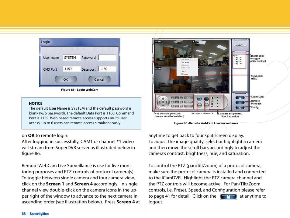 SecurityMan iCamDVR (after Dec. 2011 shipment) User Manual | Page 56 / 106