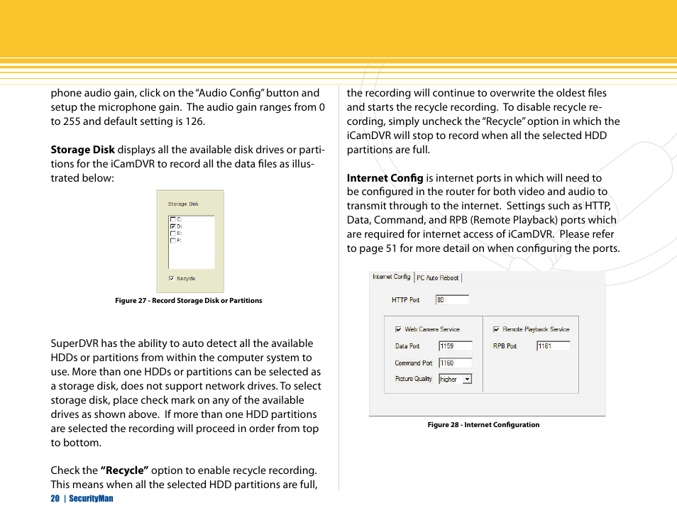 SecurityMan iCamDVR (early 2008 shipment) User Manual | Page 21 / 83