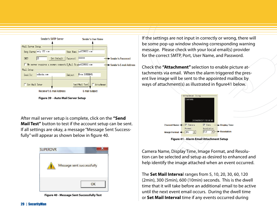 SecurityMan iCamDVR (early 2008 shipment) User Manual | Page 30 / 83