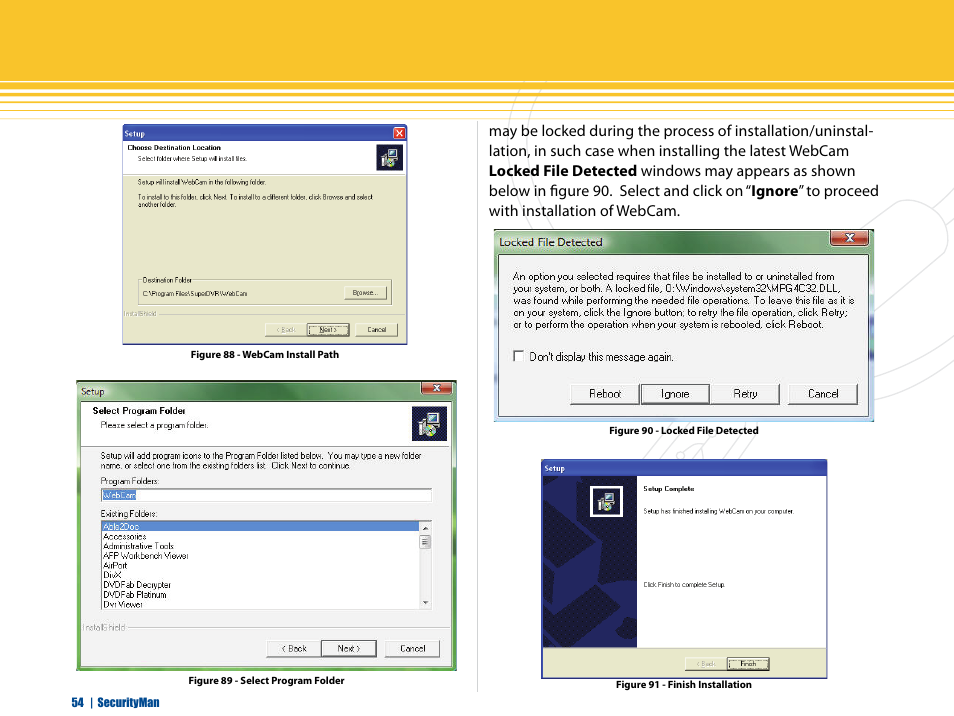 SecurityMan iCamDVR (early 2008 shipment) User Manual | Page 55 / 83