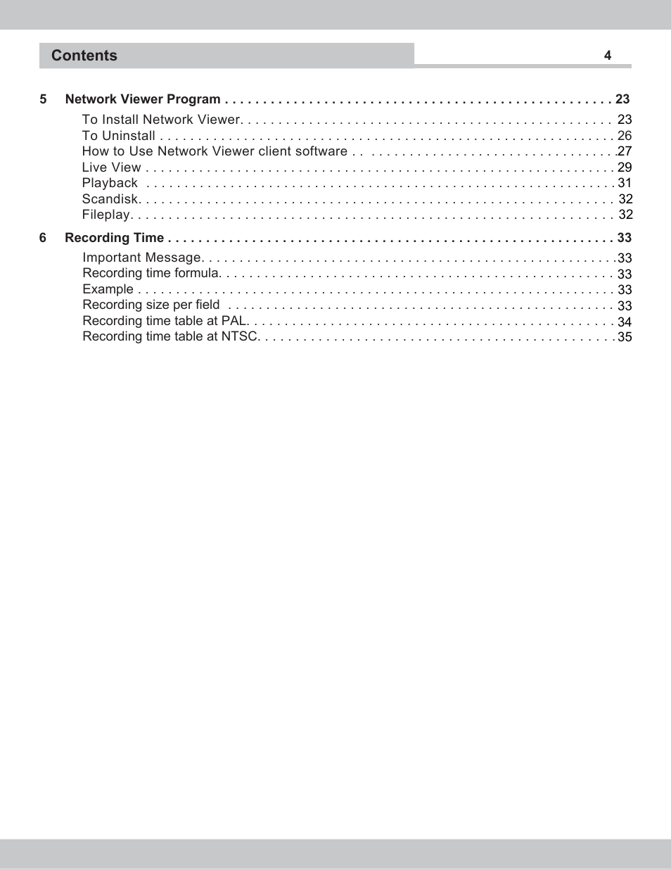 SecurityMan NDVR-04 User Manual | Page 4 / 35