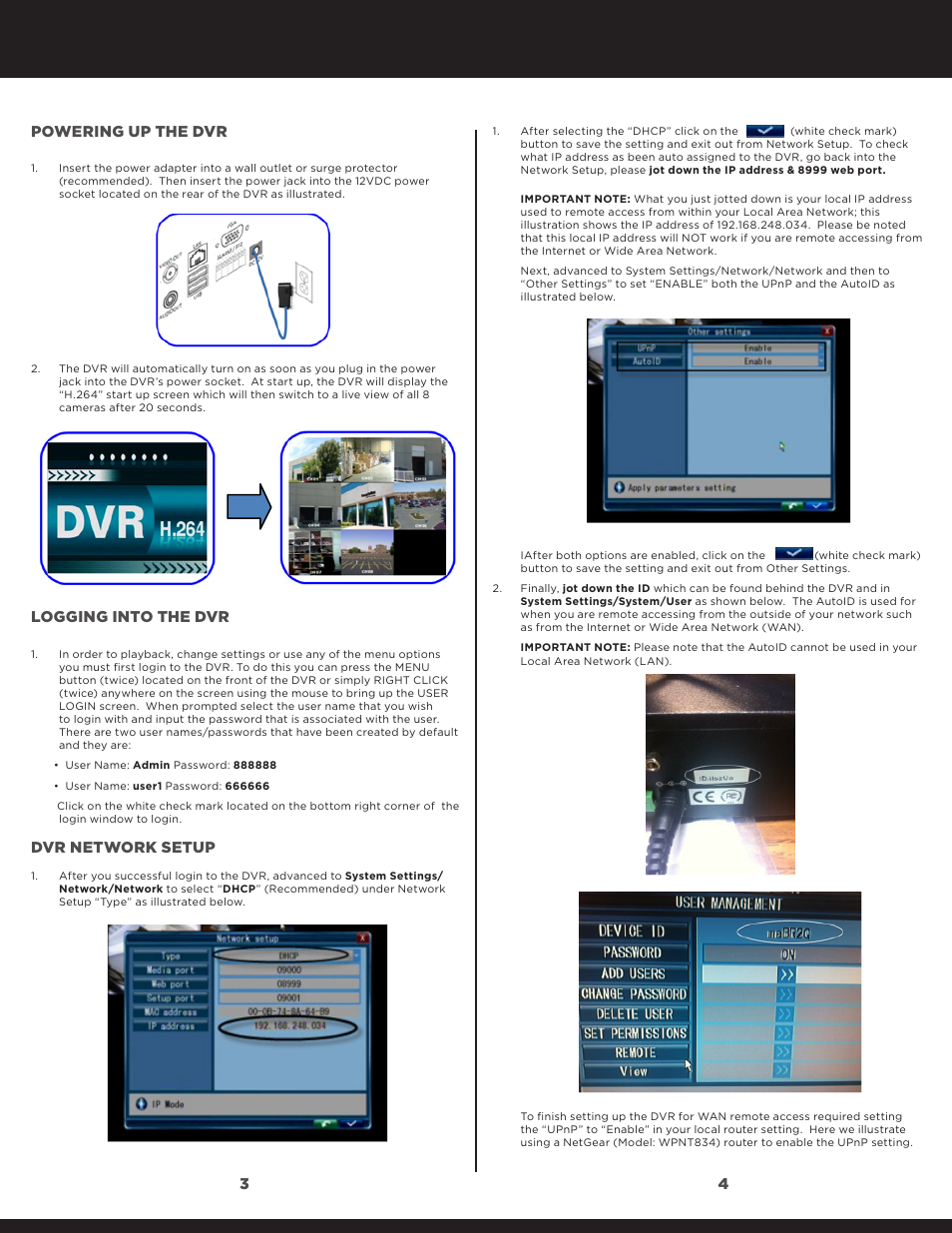 SecurityMan NDVR8 Series - Quick Start Guide User Manual | Page 2 / 6