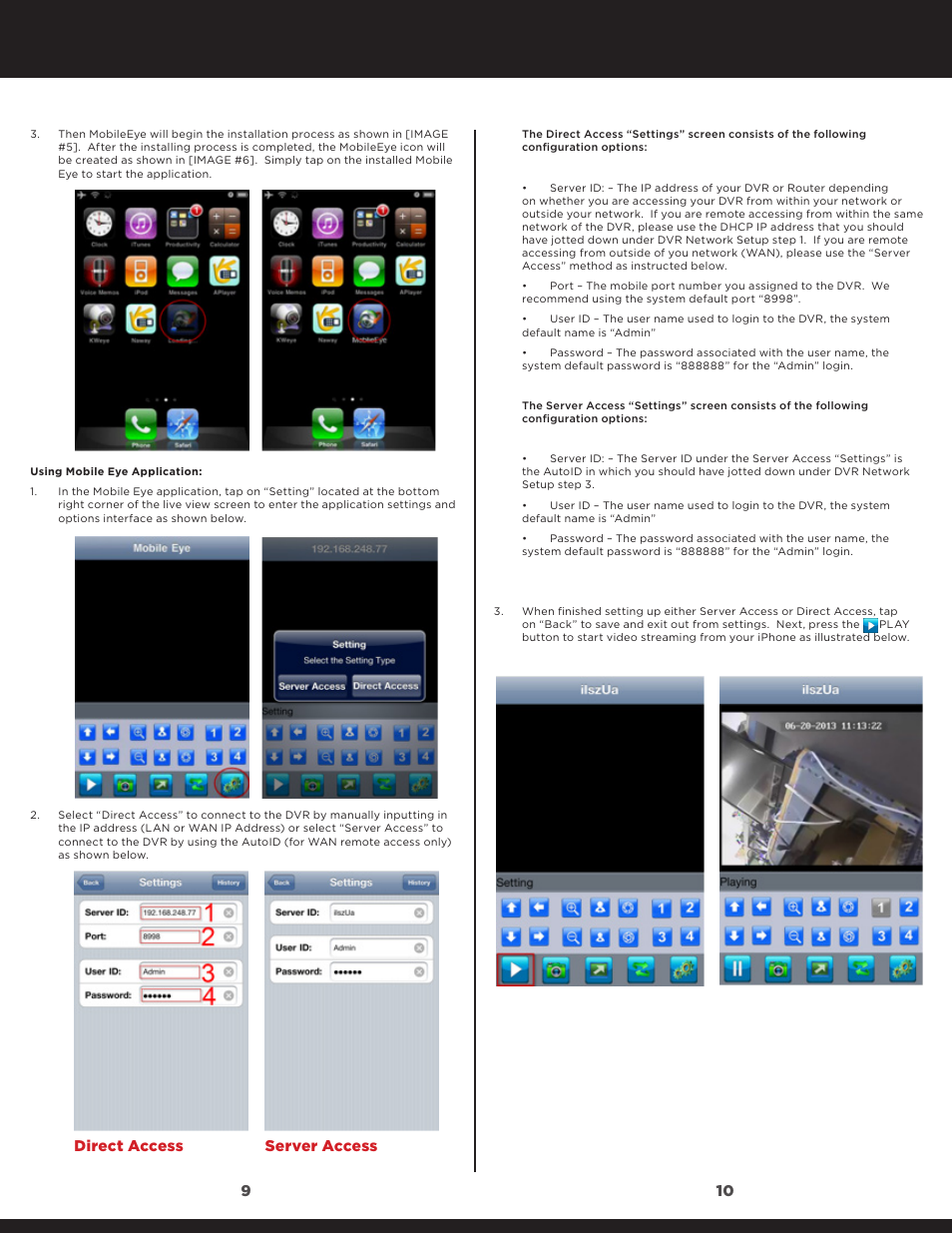 Direct access server access | SecurityMan NDVR8 Series - Quick Start Guide User Manual | Page 5 / 6