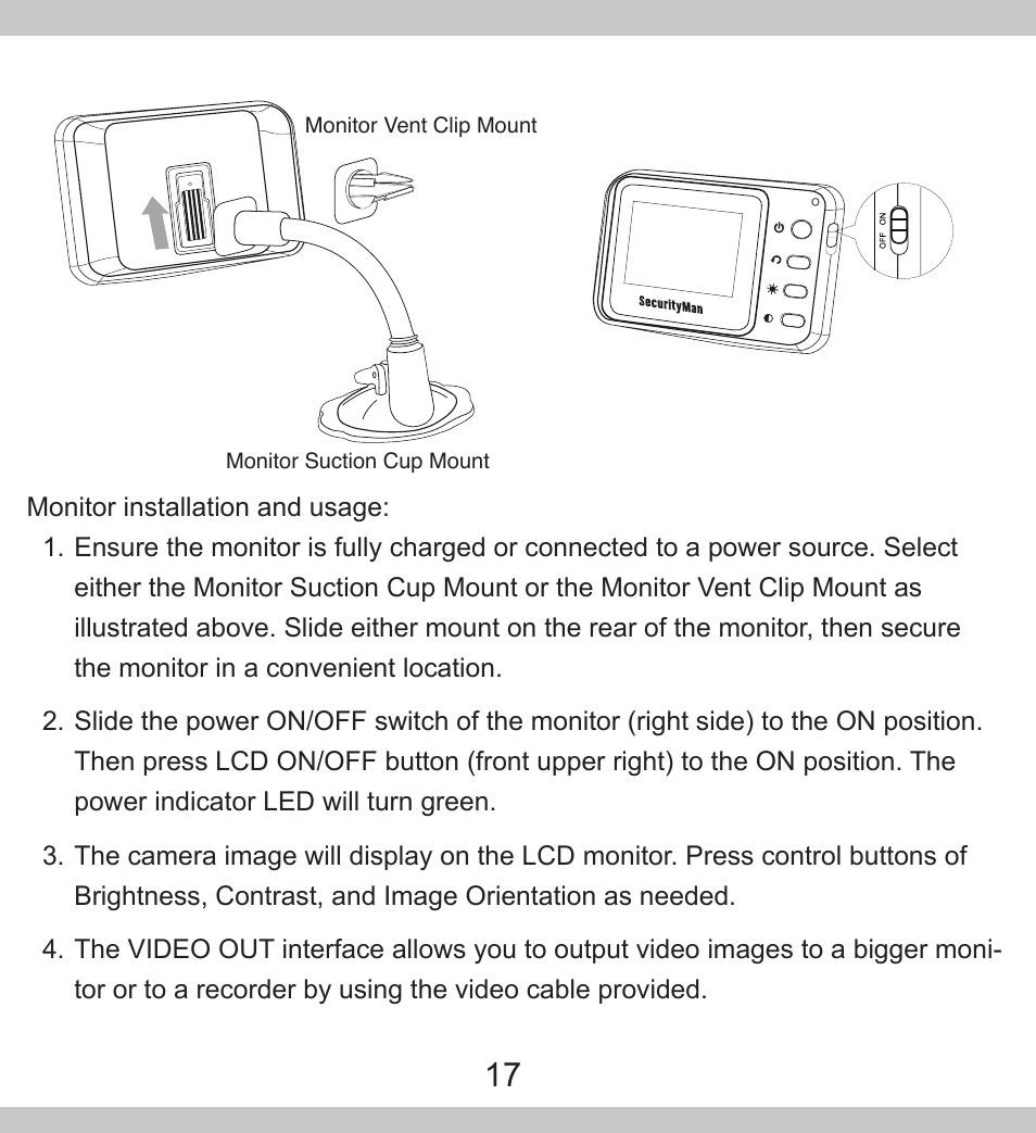 SecurityMan PalmCam User Manual | Page 17 / 20