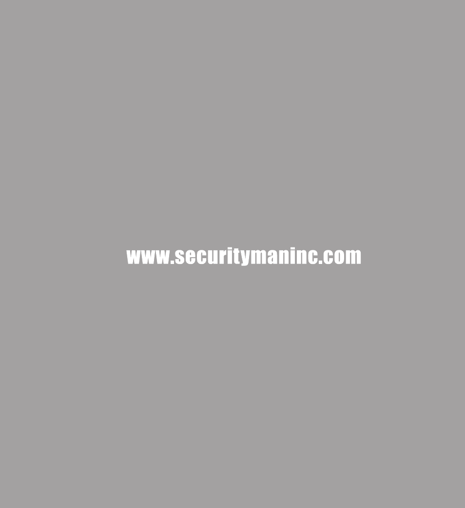 SecurityMan PalmCam User Manual | Page 20 / 20