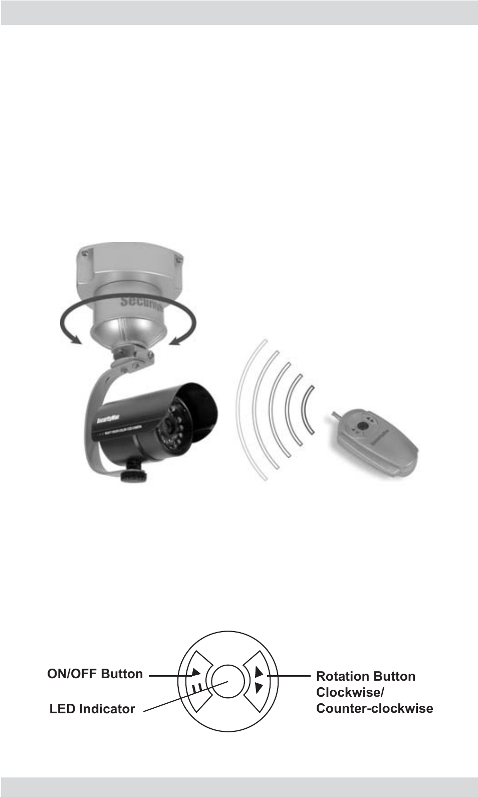 Install or replace the remote control’s battery, Using the remote control pan base | SecurityMan Panbase User Manual | Page 12 / 16