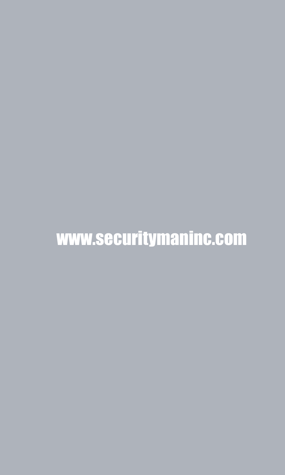 SecurityMan Panbase User Manual | Page 16 / 16