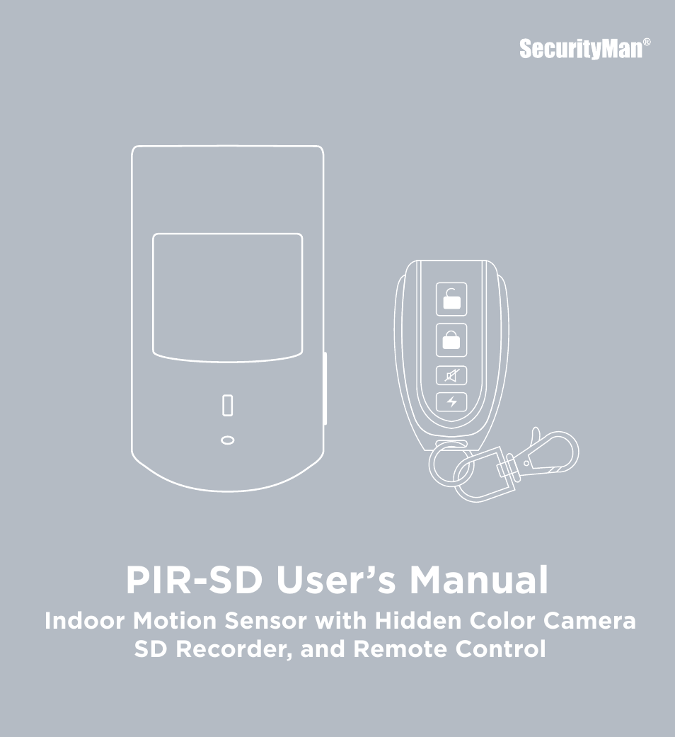 SecurityMan PIR-SD User Manual | 24 pages