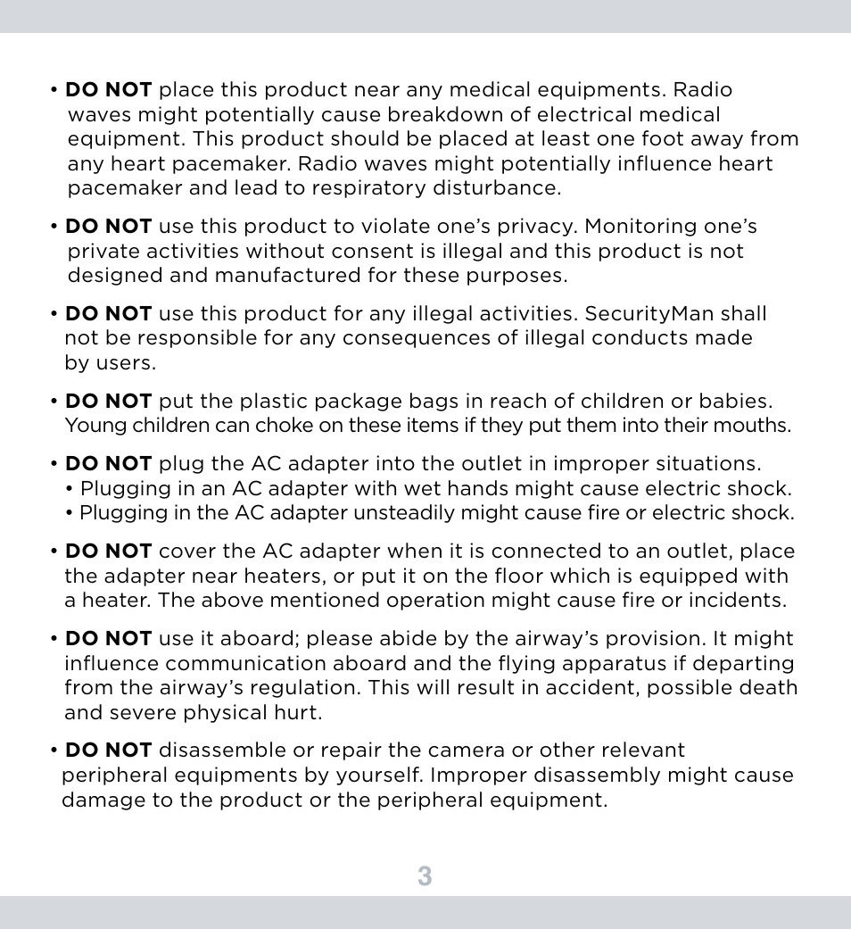 SecurityMan PIR-SD User Manual | Page 7 / 24