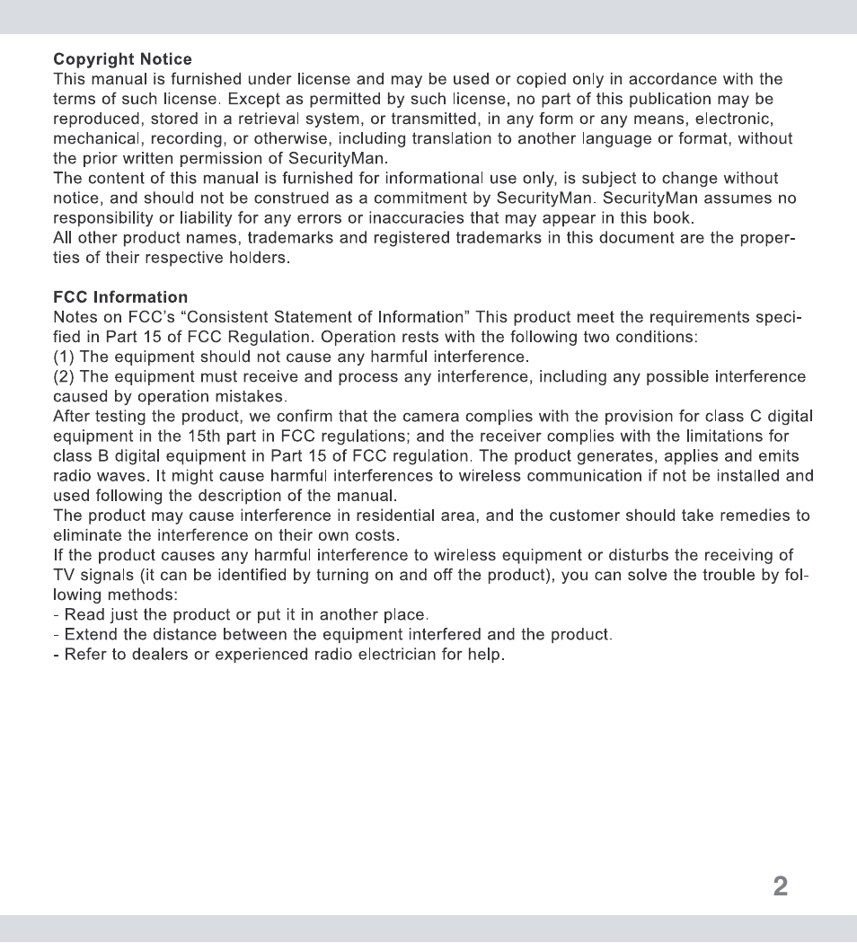 SecurityMan SM-401 User Manual | Page 2 / 14