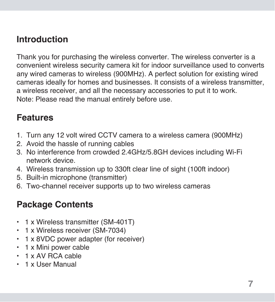 SecurityMan SM-401 User Manual | Page 7 / 14