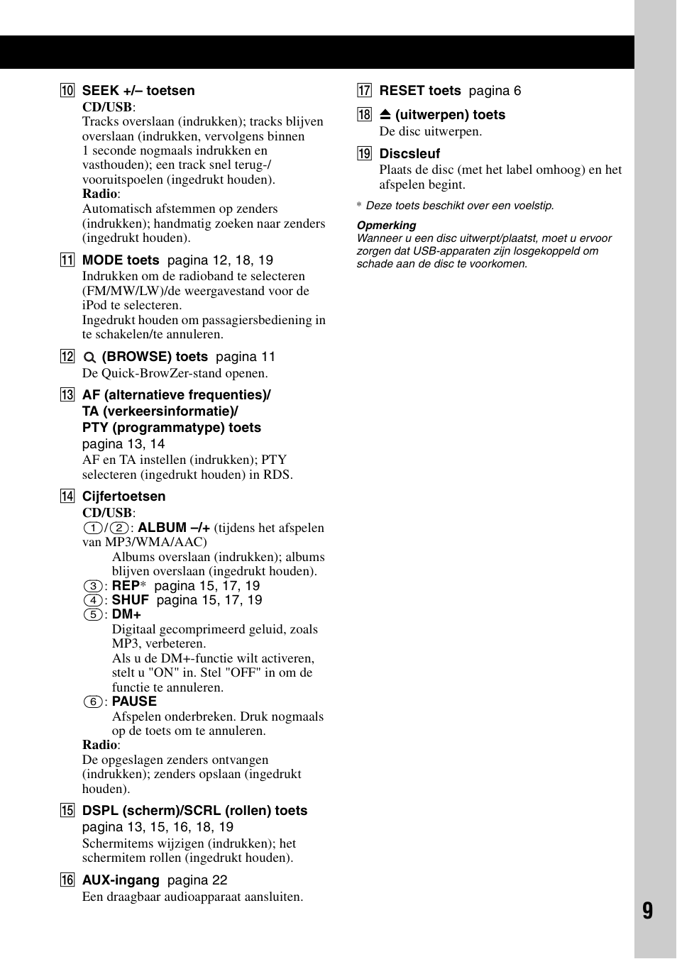 Sony CDX-GT640UI User Manual | Page 119 / 140