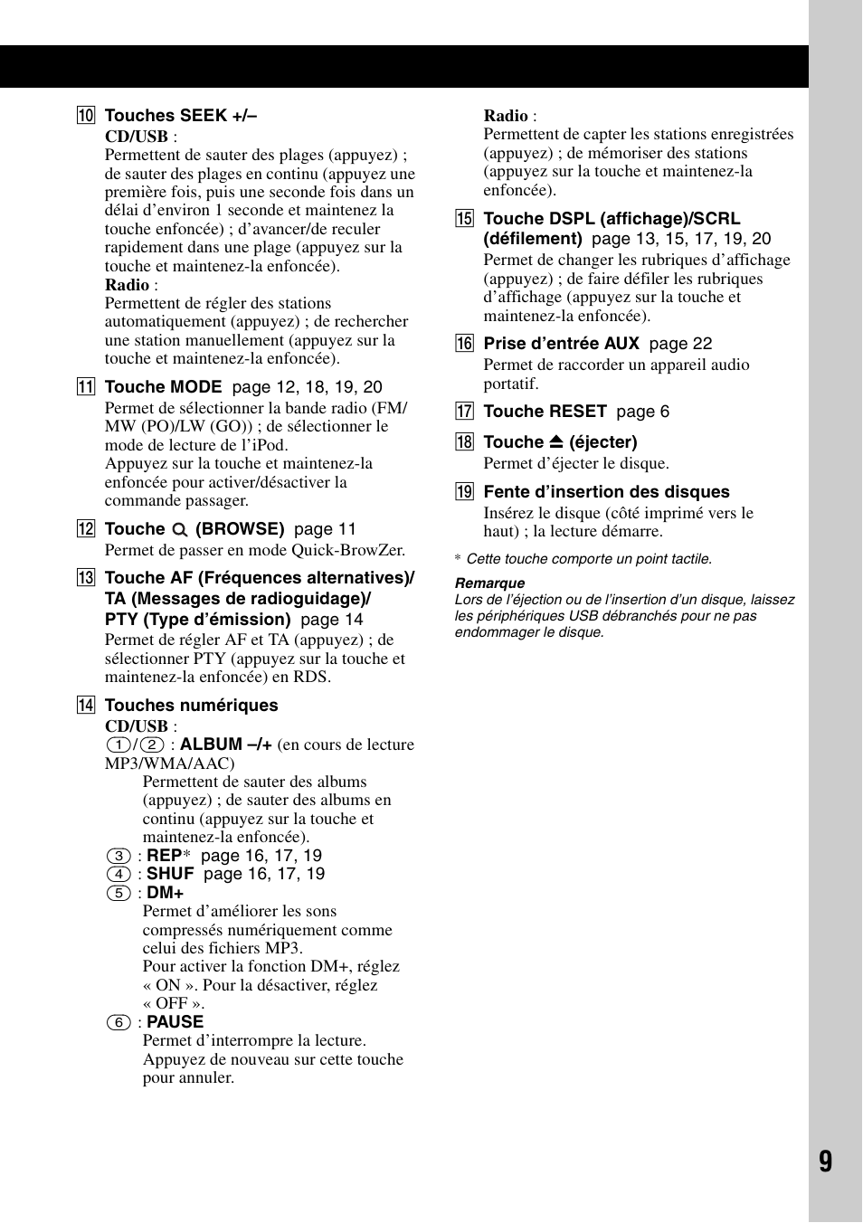 Sony CDX-GT640UI User Manual | Page 63 / 140