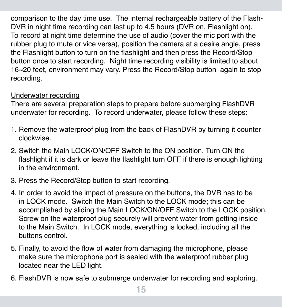 SecurityMan FlashDVR User Manual | Page 16 / 27