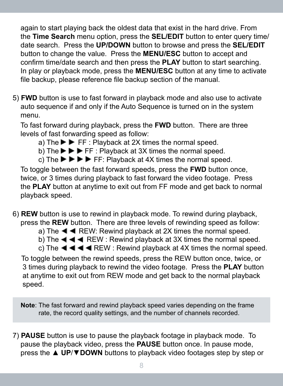 SecurityMan LCDDVR4 User Manual | Page 14 / 78