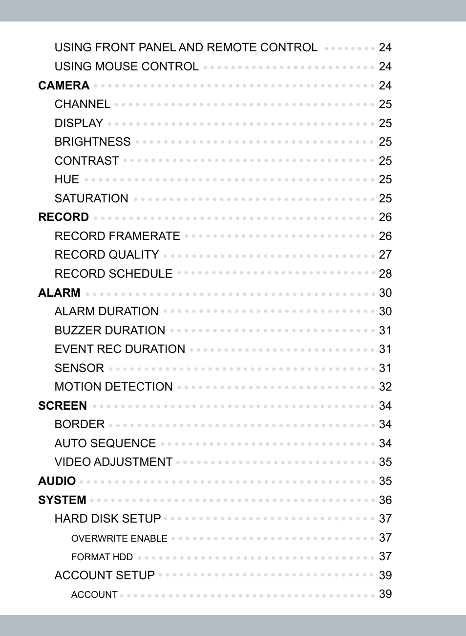 SecurityMan LCDDVR4 User Manual | Page 4 / 78