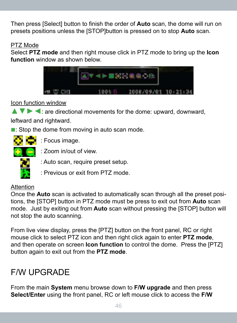 F/w upgrade | SecurityMan LCDDVR4 User Manual | Page 52 / 78