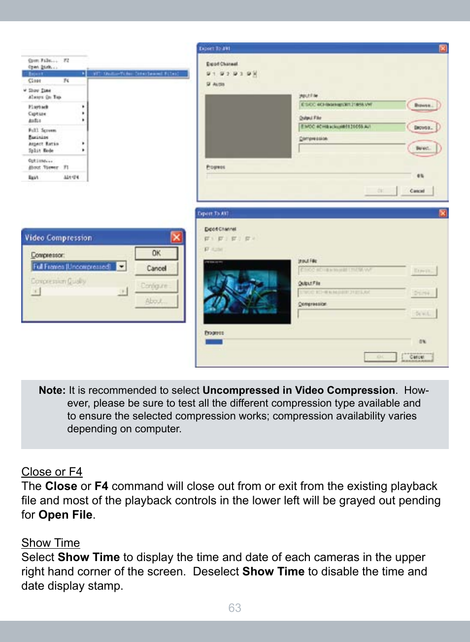 SecurityMan LCDDVR4 User Manual | Page 69 / 78