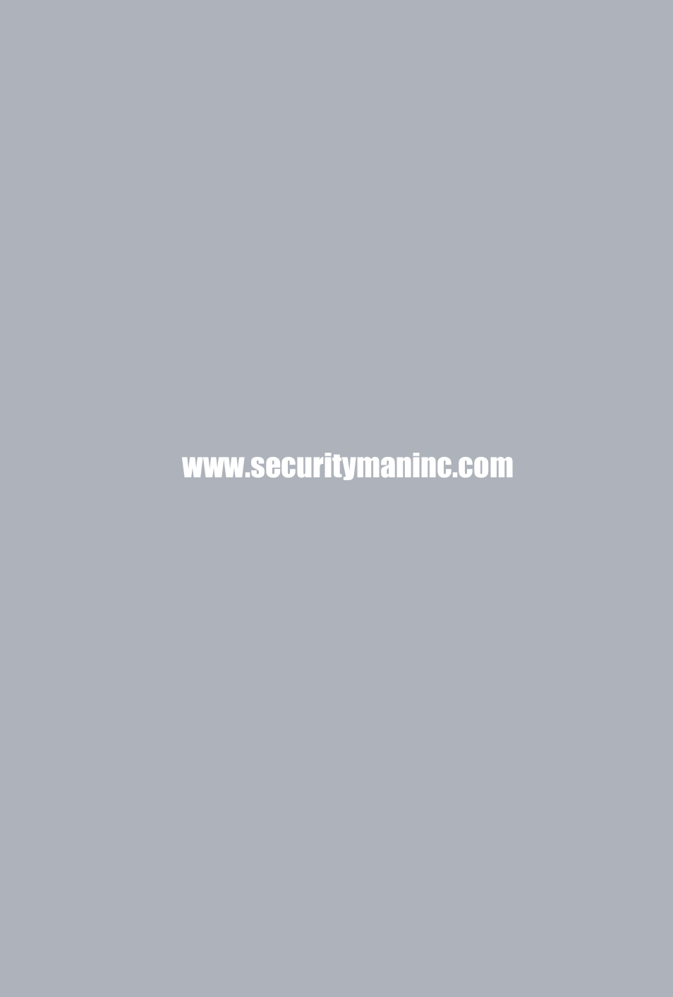 SecurityMan SM-14OSD User Manual | Page 12 / 12