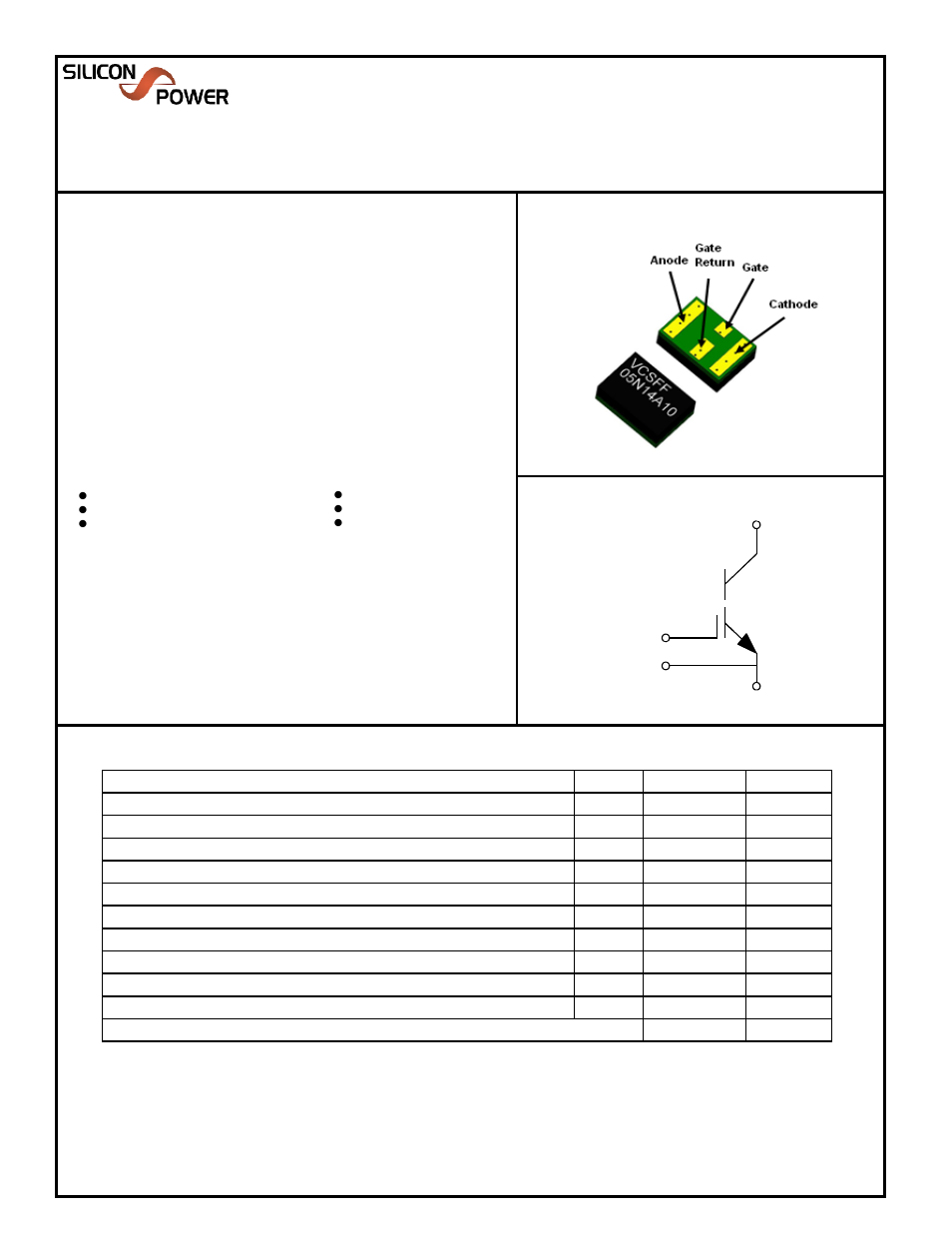 Silicon Power VCS FF 05N14_N-MOS VCS, F-Pak User Manual | 7 pages