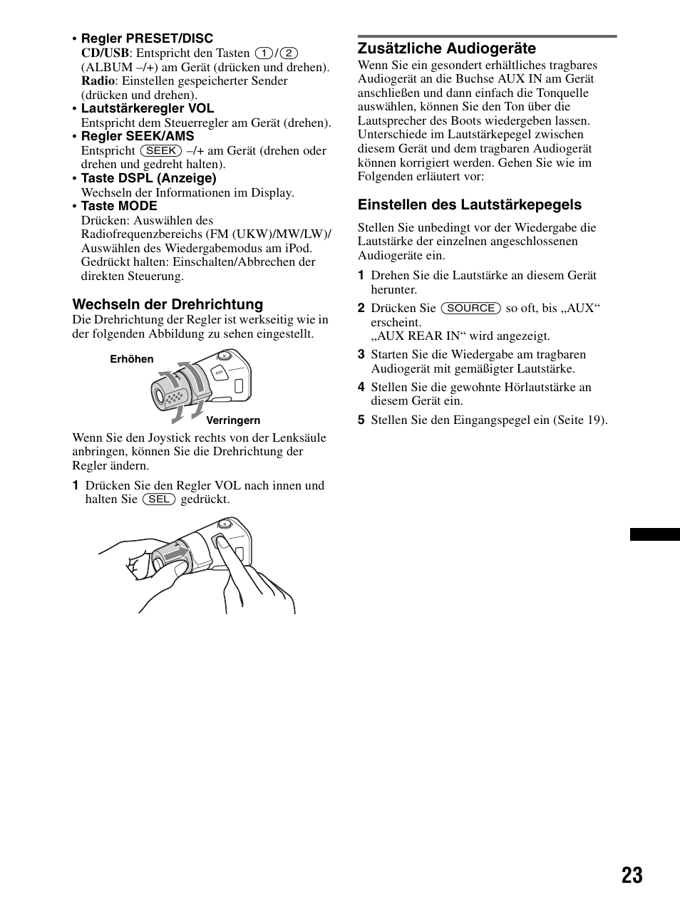 Zusätzliche audiogeräte | Sony CDX-HR910UI User Manual | Page 105 / 168