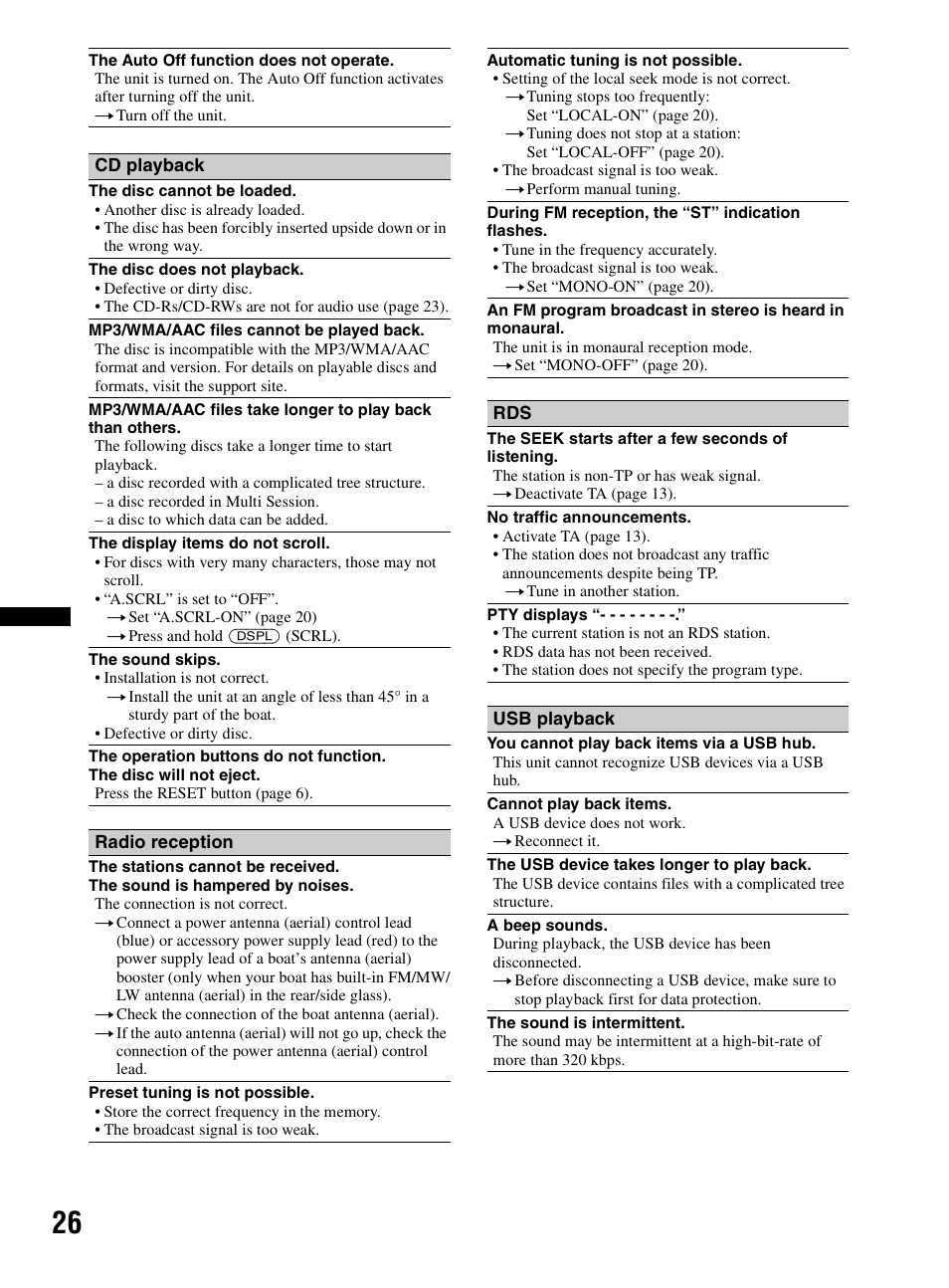 Sony CDX-HR910UI User Manual | Page 26 / 168