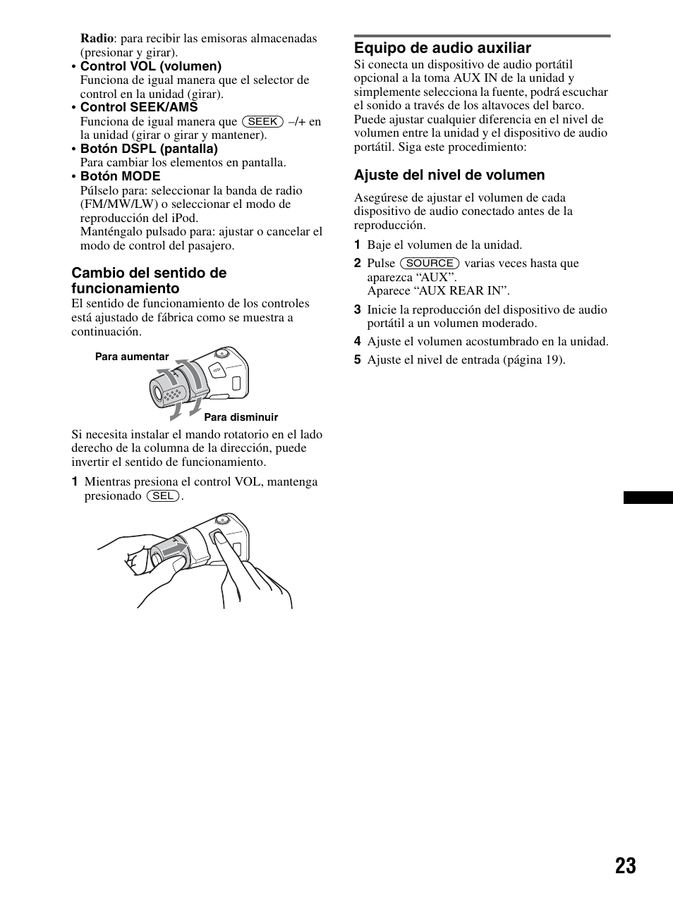 Equipo de audio auxiliar | Sony CDX-HR910UI User Manual | Page 77 / 168