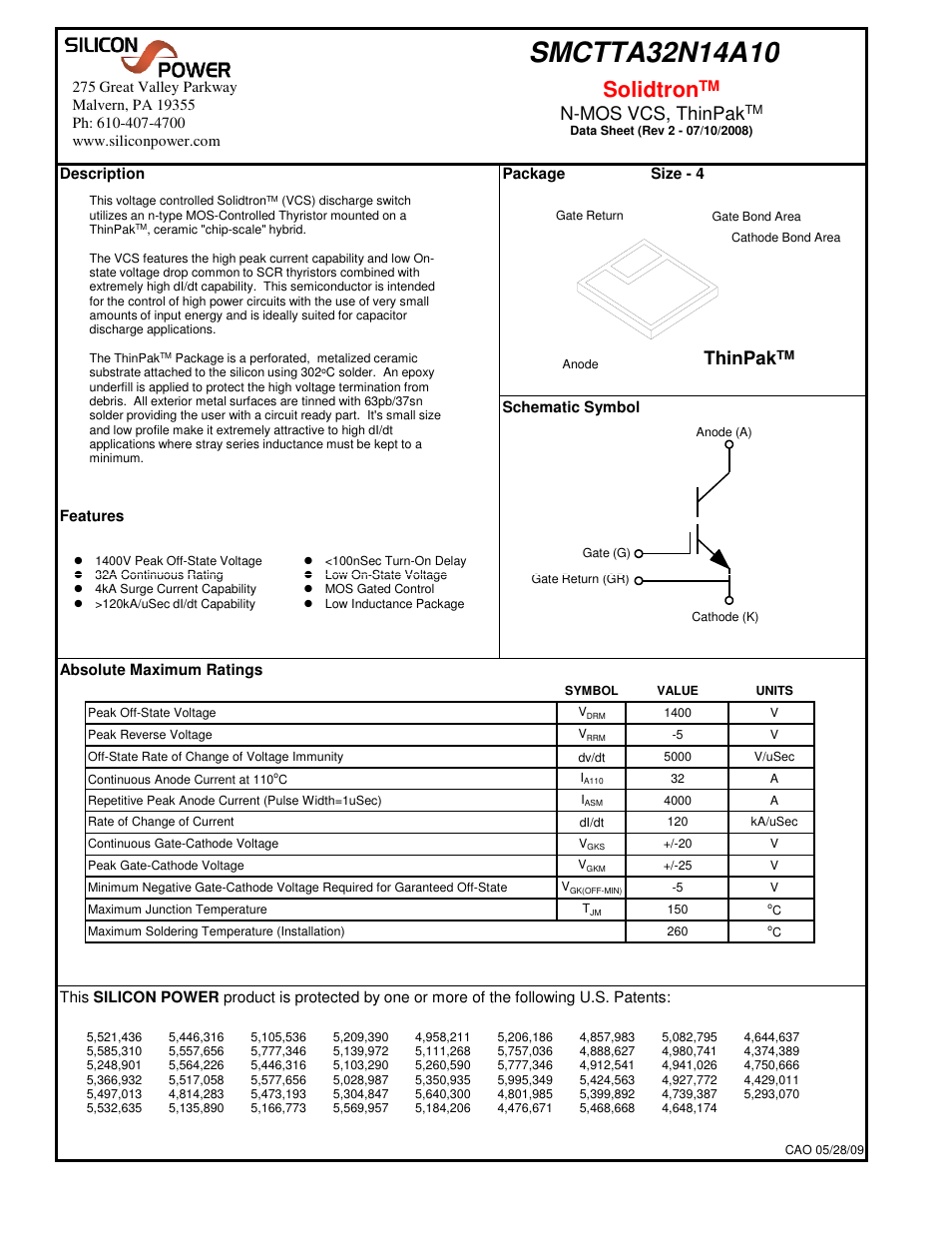 Silicon Power SMCT TA 32N14_N-MOS VCS, ThinPak User Manual | 6 pages
