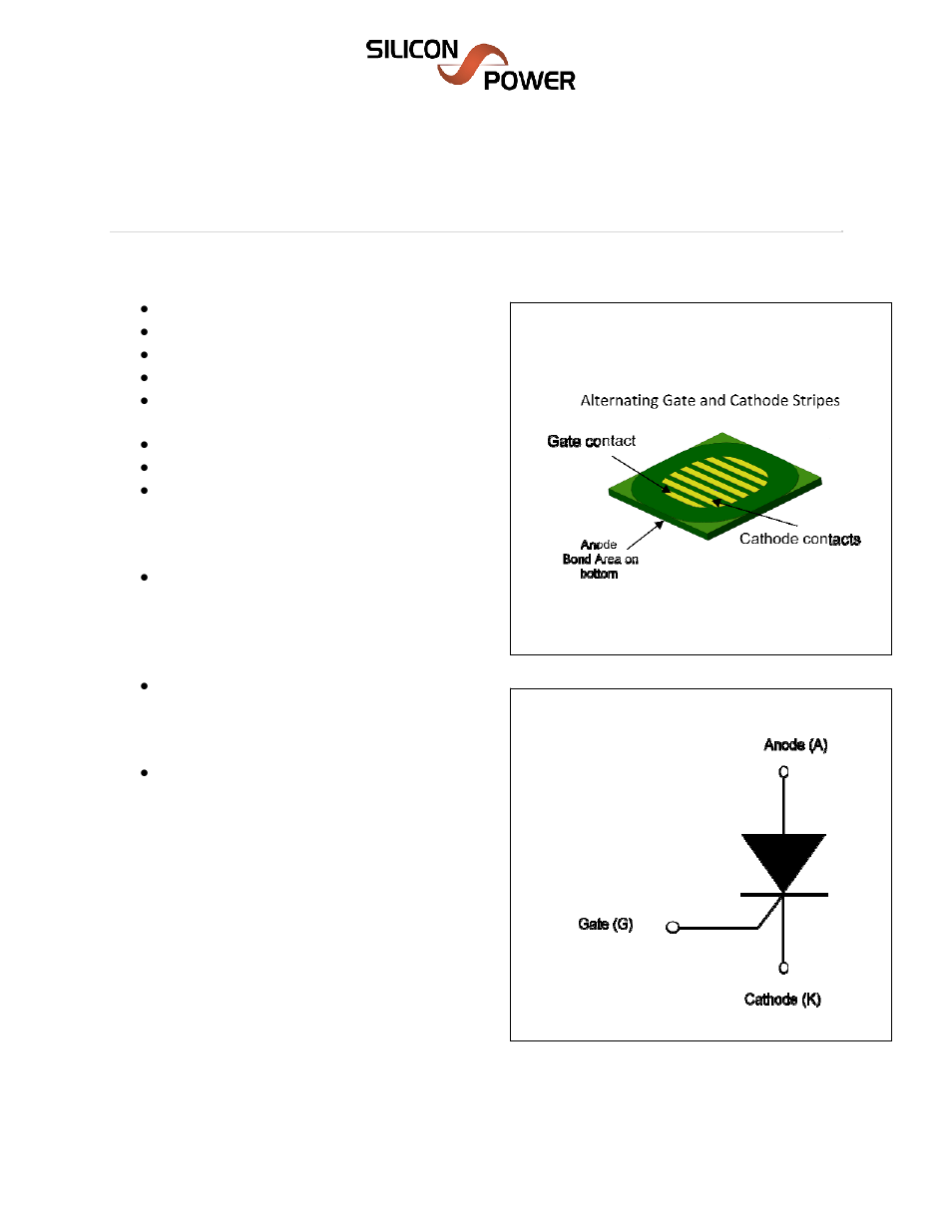 Silicon Power CCS AC 43N40_N-Type Semiconductor Discharge Switch, Bare Die User Manual | 6 pages