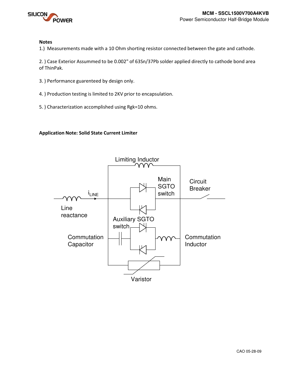 Silicon Power MCM SSCL 1500V 700A 4KVB_Power Semiconductor Half-Bridge Module User Manual | Page 3 / 5