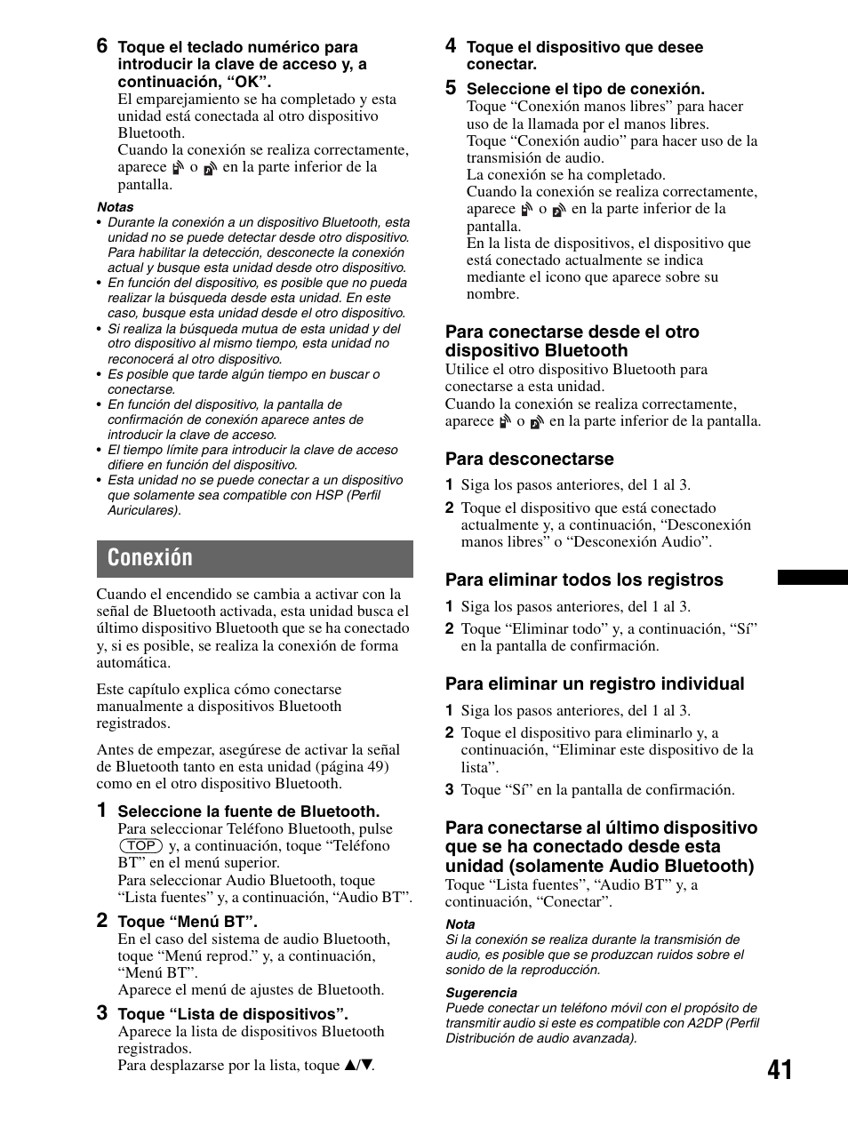 Conexión | Sony XAV-70BT User Manual | Page 115 / 240