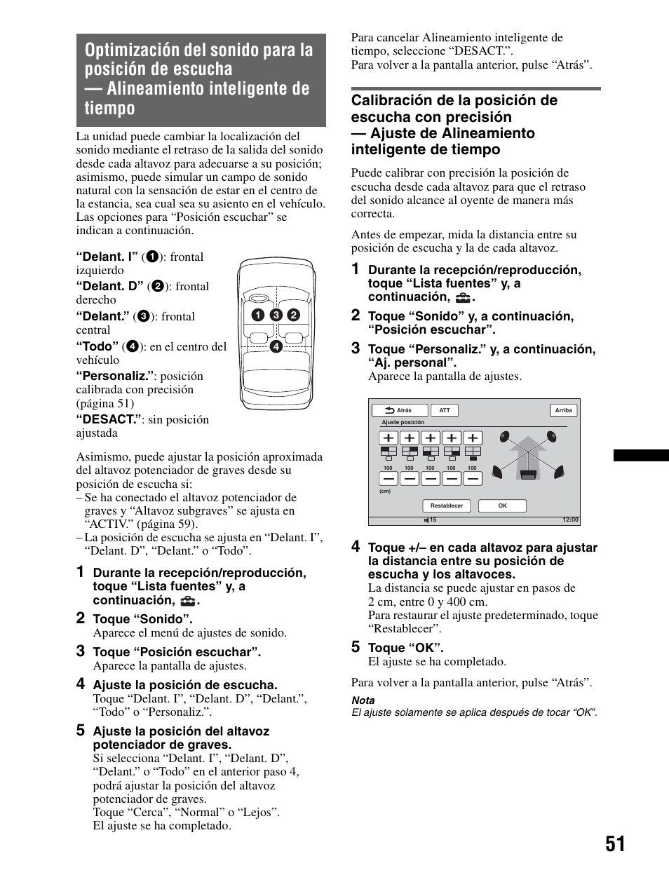 Tiempo | Sony XAV-70BT User Manual | Page 125 / 240