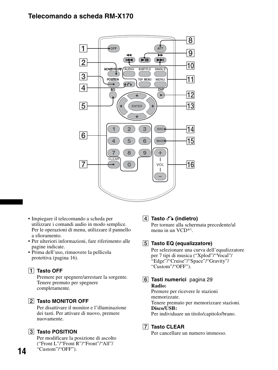 Telecomando a scheda rm-x170 | Sony XAV-70BT User Manual | Page 168 / 240