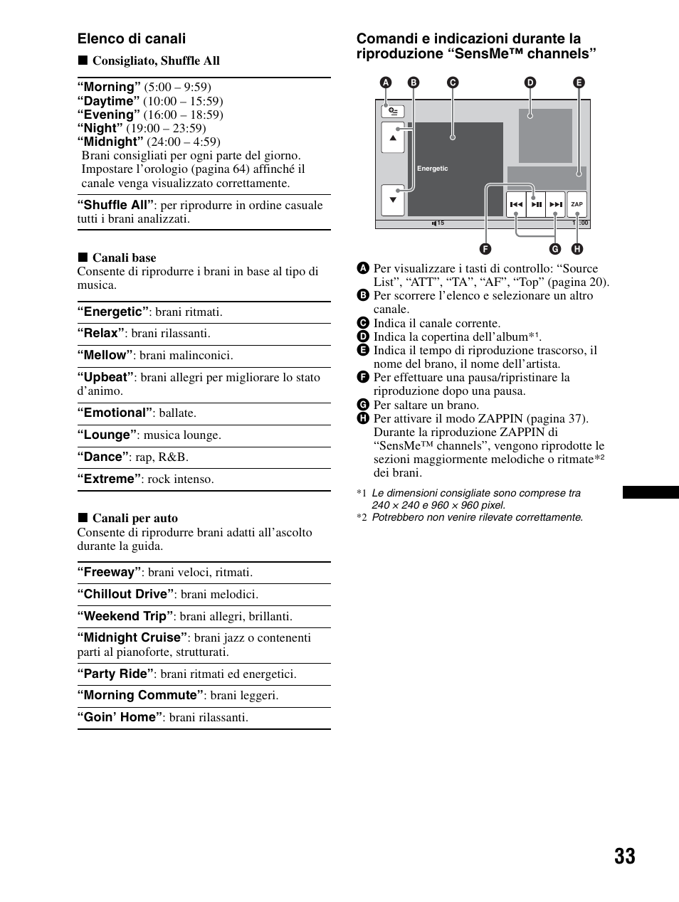 Elenco di canali | Sony XAV-70BT User Manual | Page 187 / 240