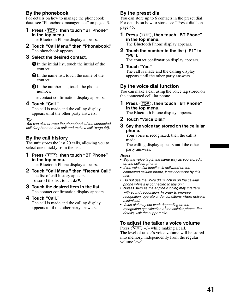 Sony XAV-70BT User Manual | Page 41 / 240