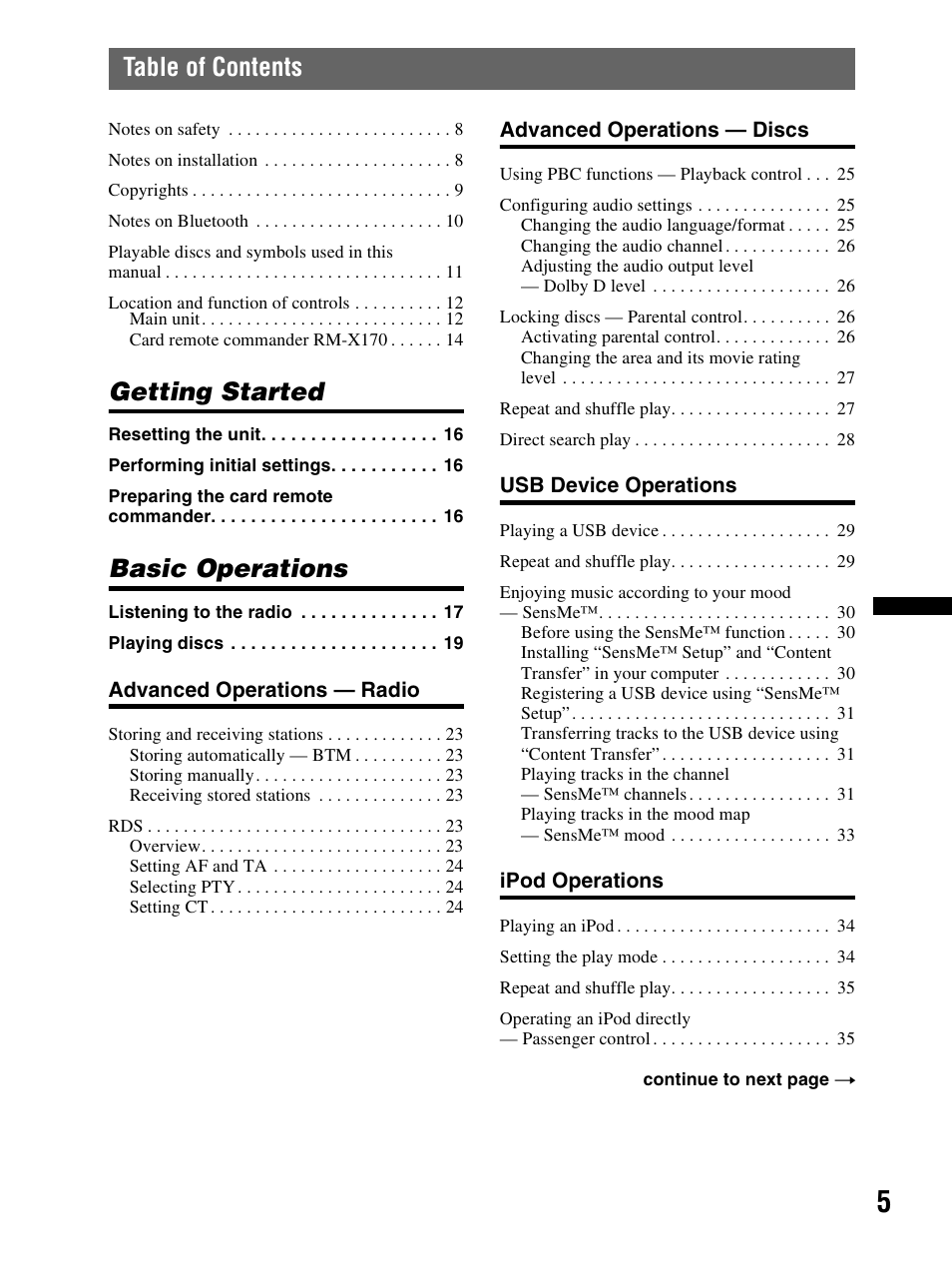 Sony XAV-70BT User Manual | Page 5 / 240