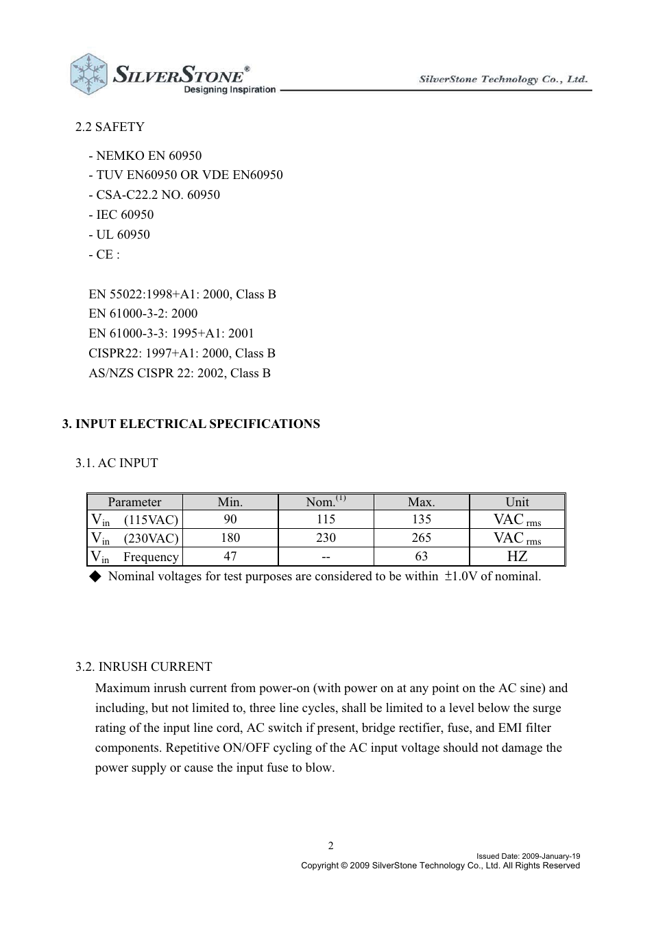 Sg05-power300w-manual-2 | SilverStone SG05 Power supply User Manual | Page 2 / 8