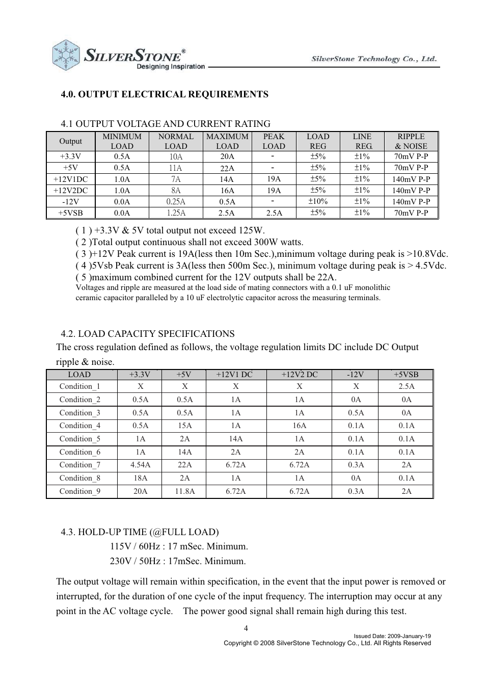 Sg05-power300w-manual-4 | SilverStone SG05 Power supply User Manual | Page 4 / 8