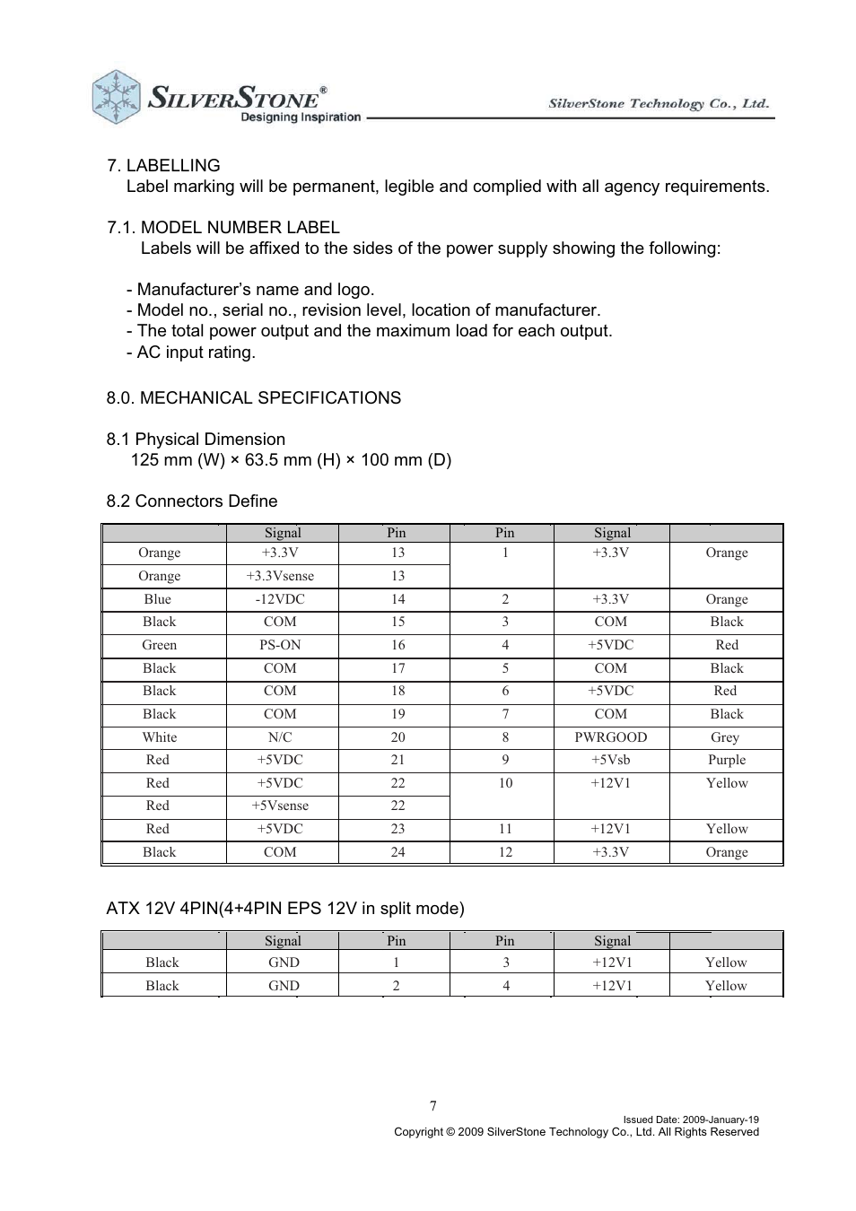 Sg05-power300w-manual-7 | SilverStone SG05 Power supply User Manual | Page 7 / 8