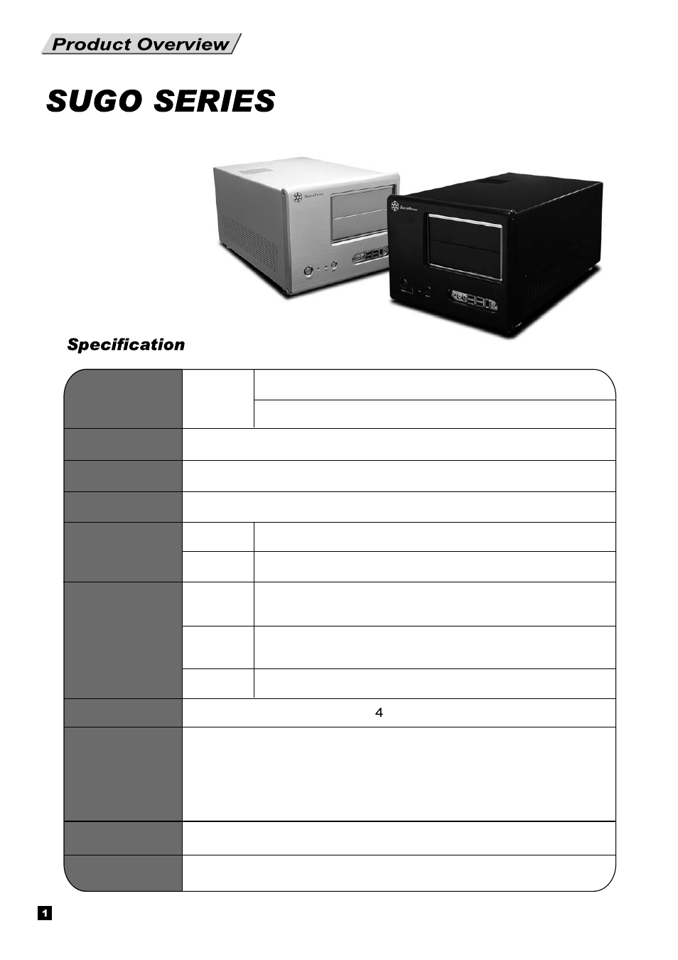 Sg01-f-manual-02, Sst-sg01-f | SilverStone SG01-F User Manual | Page 2 / 20