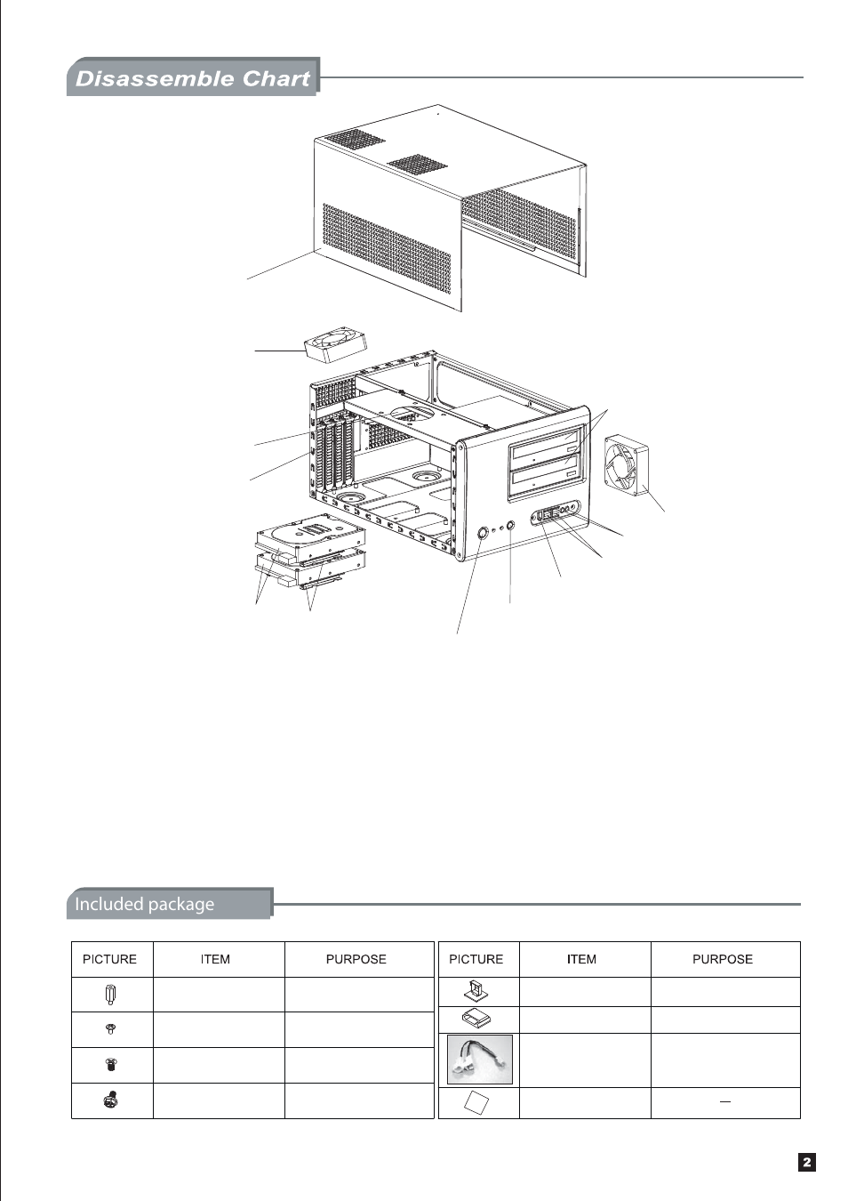 Sg01-f-manual-03, Included package | SilverStone SG01-F User Manual | Page 3 / 20