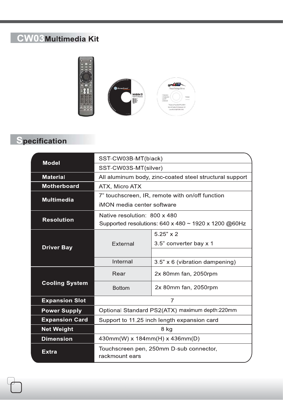 Cw03-3p.pdf | SilverStone CW03 User Manual | Page 2 / 19