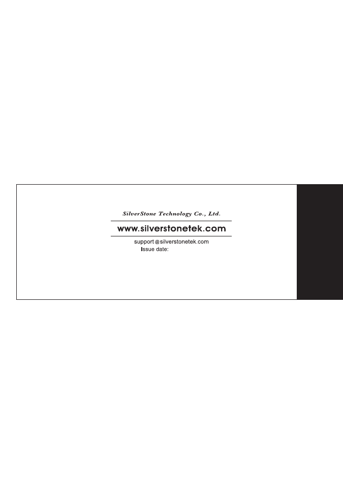 Manual-gd01-封底-v2 | SilverStone GD01MX User Manual | Page 12 / 12